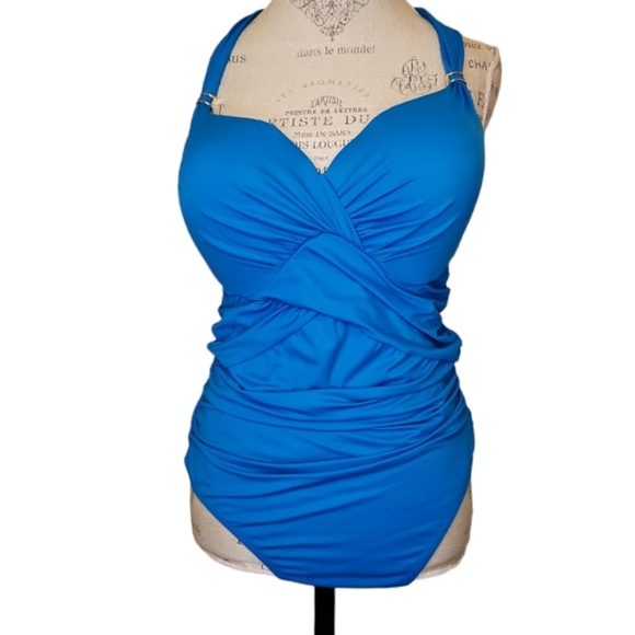 Victoria's Secret The Unforgetable One Piece Turquoise Swimsuit Size 40 D - Picture 1 of 14